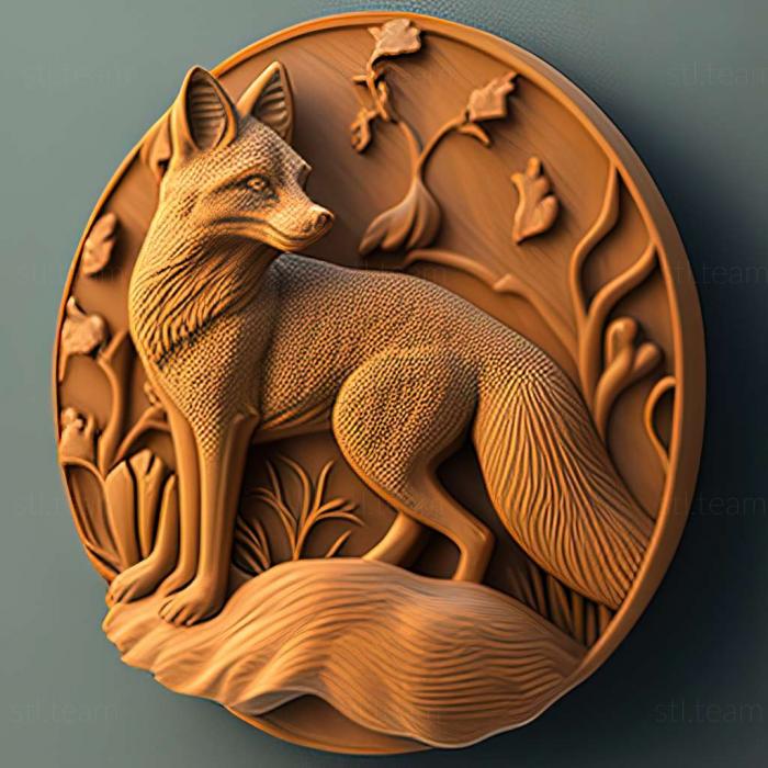 Animals fox 3d model